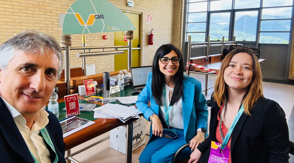 Dario Poltronieri and Anna Cerrato attended the orientation day for graduates and graduating students