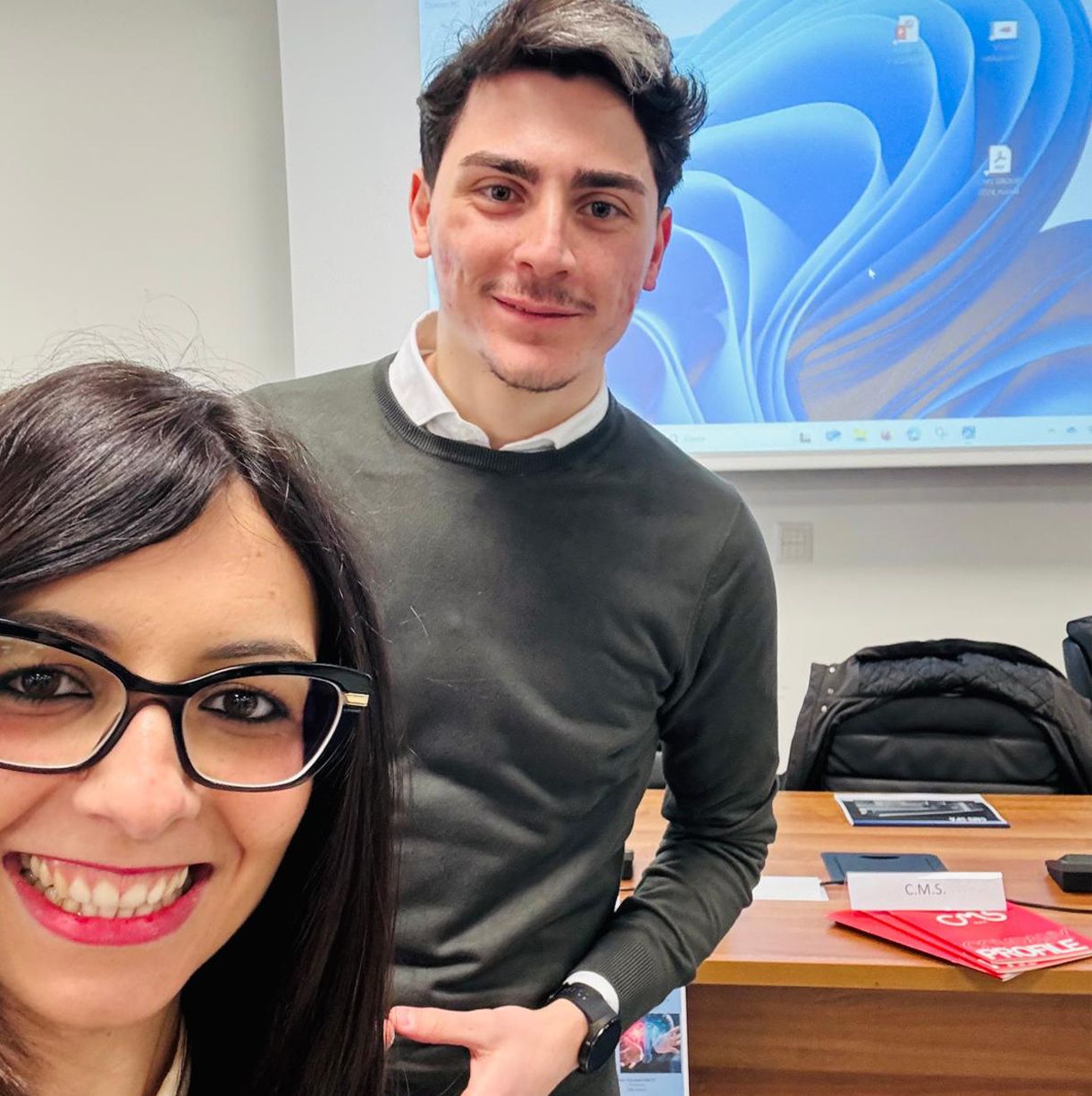 Anna Cerrato and Carmine Coppola at the University of Salerno